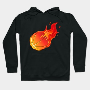 Best flaming basket ball Hoodie